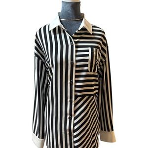 Karl Lagerfeld Monochrome Striped Shirt